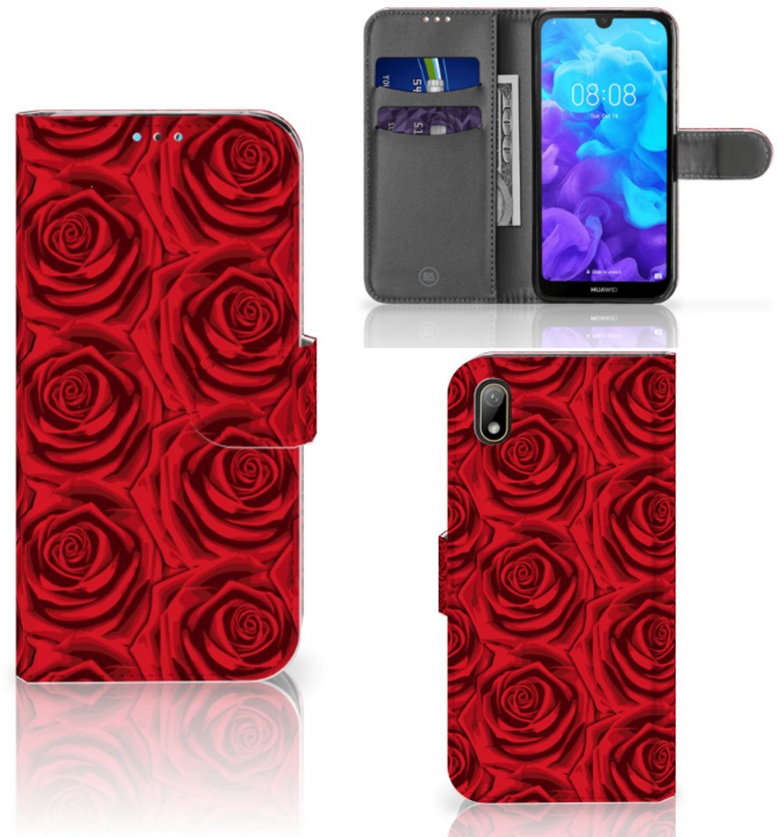 Huawei Y5 (2019) Hoesje Red Roses