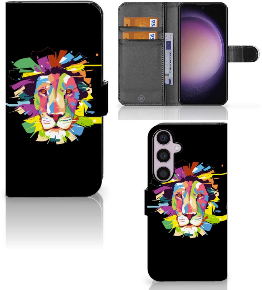 Samsung Galaxy S24 Plus Leuk Hoesje Lion Color