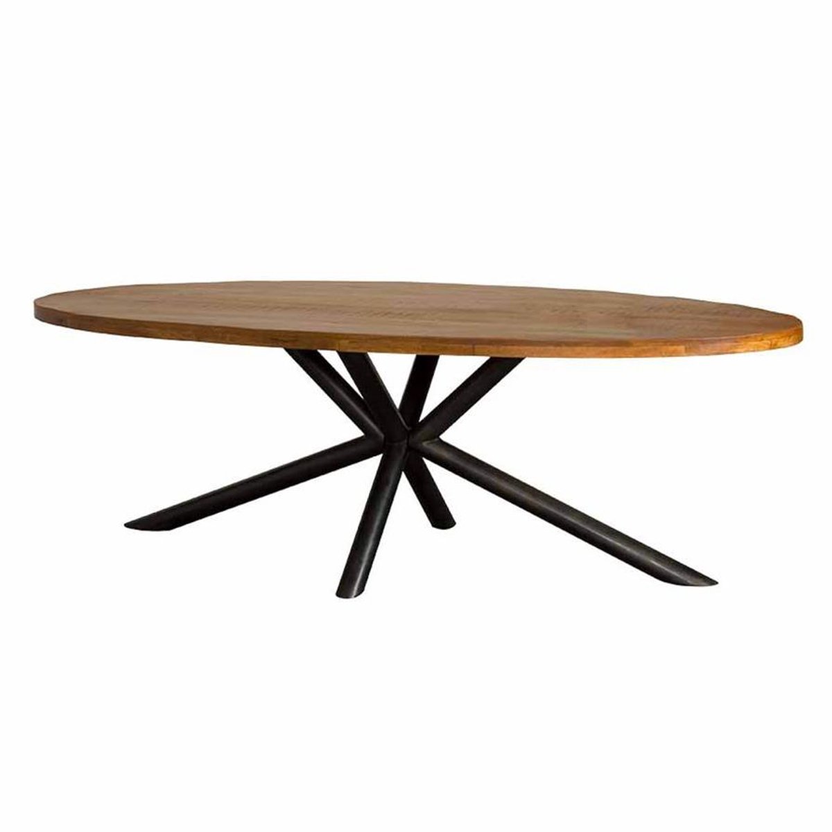 Tower Living Eettafel Selva - Ovaal Bruin Hout - 240x110x77cm