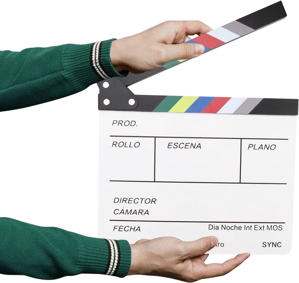 11.8" x 10.6" Houten Clapboard - Herbruikbare Film Slate - Acteren - Foto Prop Studio Video TV Theater
