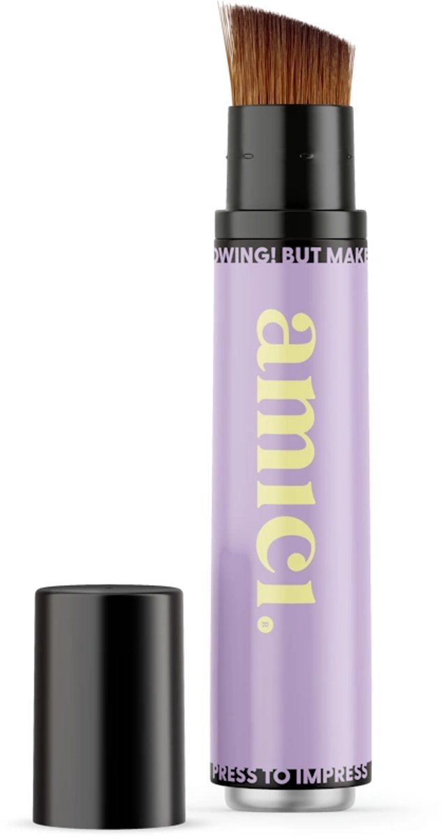 Amici Hervulbare Zonnebrandkwast – Purple Pop – Zonnebrandcrème Applicator / Kwast voor Baby & Kind – AMICI Cosmetics
