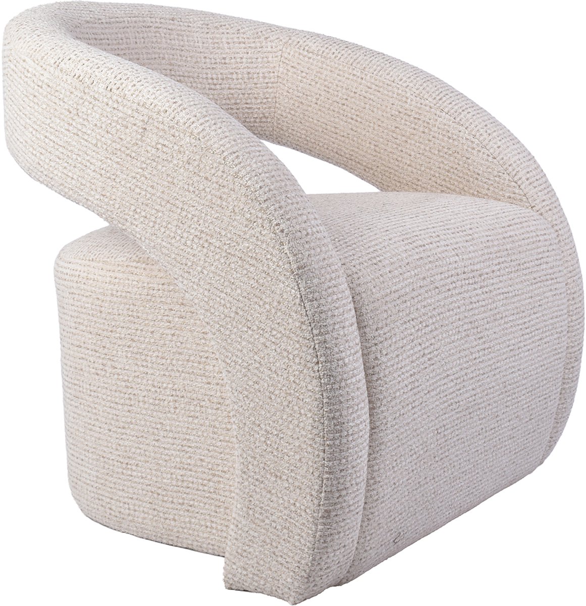 LABEL51 Antibes Fauteuil - Naturel - Geweven