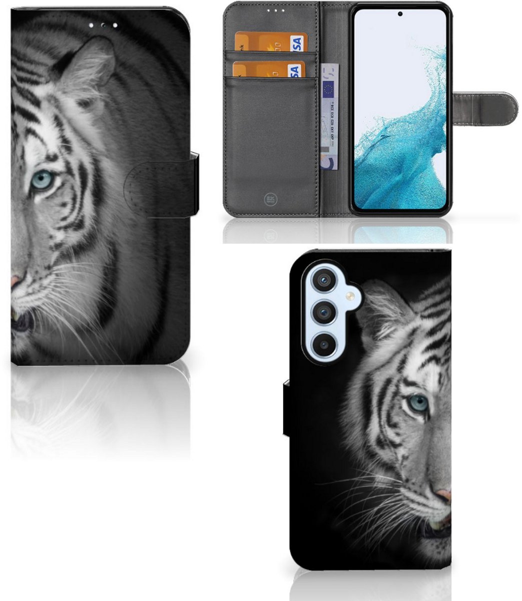 Samsung Galaxy A54 5G Telefoonhoesje met Pasjes Tijger