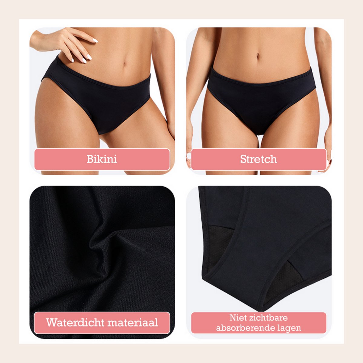 Solite Menstruatie Zwemkleding - Menstruatie Bikinibroekje - Period Swimwear - Menstruatie Zwemslip - EUR 34 — afbeelding 10