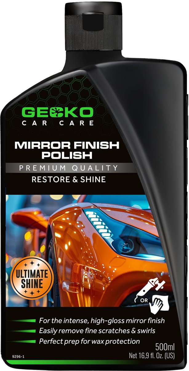 Gecko Mirror Finish-Polijstmiddel 500ml