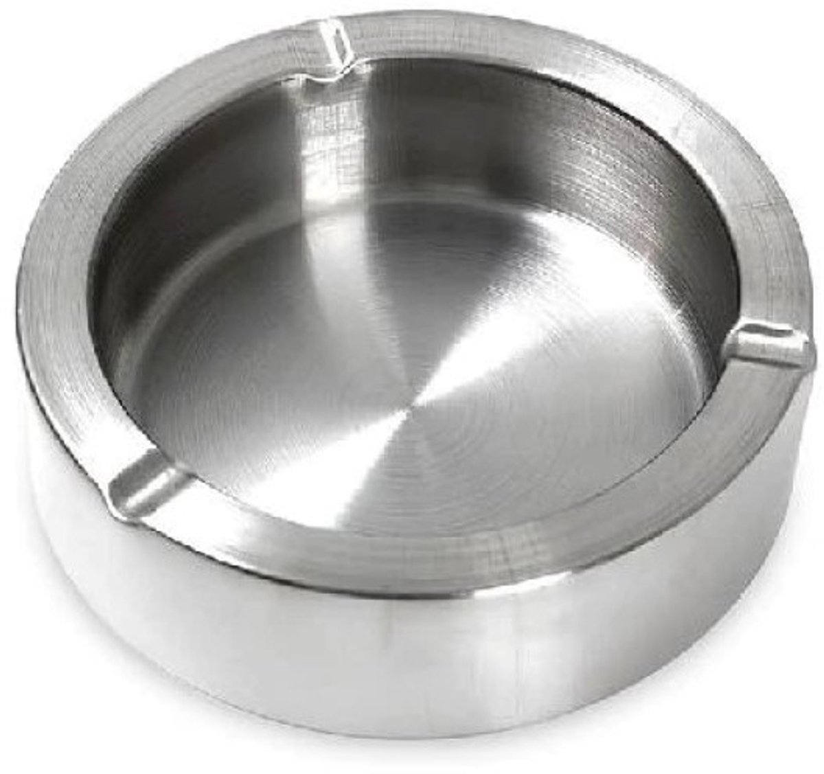 Asbak RVS met dubbele wand Ø 11,5 cm