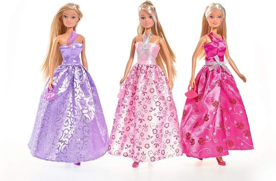 Poppenkledingset - Poppenjurk Glamour - Feestelijke Gelegenheden - Glinsterende Baljurk - 12 centimeter - Diverse kleuren — afbeelding 2