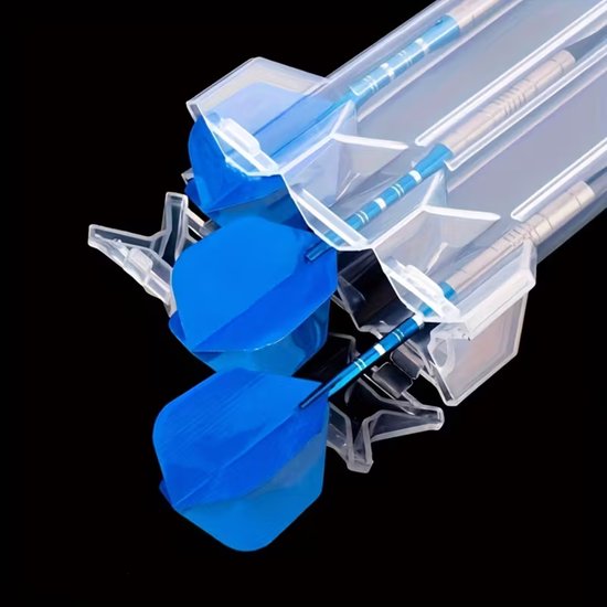 Dartkoffer - houder - hoes- voor Darts - Transparante Dartcase met Sleutelhanger - Compacte Beschermbox voor 3 Darts - Dart Accessoires van Merkloos — afbeelding 2
