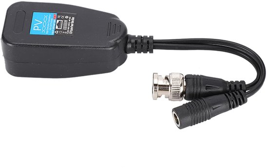 1 Pair Passive CCTV Coax BNC Video Power Balun Transceiver To RJ45 Connector, Surveillance Camera Cables van Merkloos — afbeelding 2