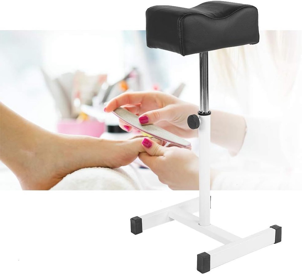 Verstelbare Pedicure en Manicure Kruk voor Comfortabele Voetsteun - Ideaal voor Schoonheidssalons en Thuisgebruik