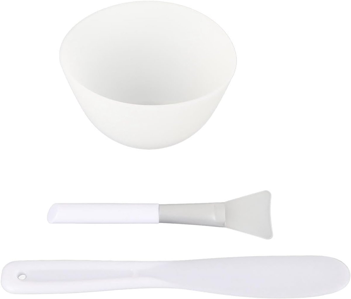 Complete Set voor het Maken van DIY Gezichtsmaskers - Siliconen Mengkom, Kwast en Accessoires voor Thuisgebruik, Ideaal voor Spa en Verzorging