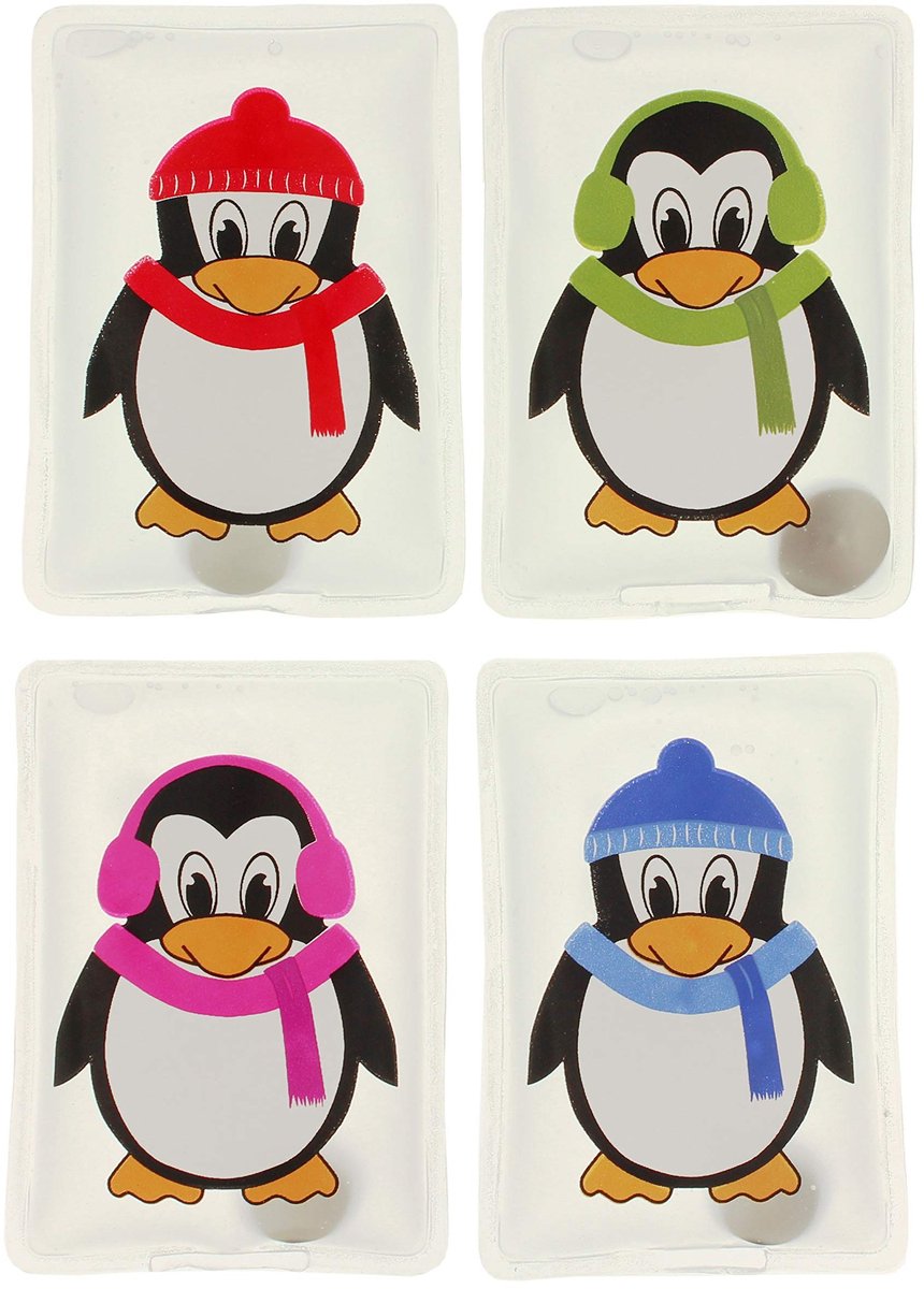 MTTproducts- Handwarmers Oplaadbaar - Herbruikbare Warmtezakjes - Warmtepads - Lichtgewicht - Set van 4 - Zachte Hoes van 100% Kunststof