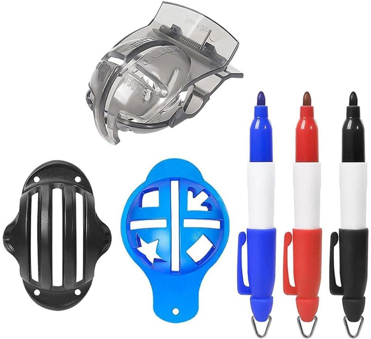 MTTproducts - Golfbal Marker Kits - 3 uitlijningssets - Nauwkeurige markering - Compact formaat - Golf accessoires - Verbeter je schoten - Geschikt voo...