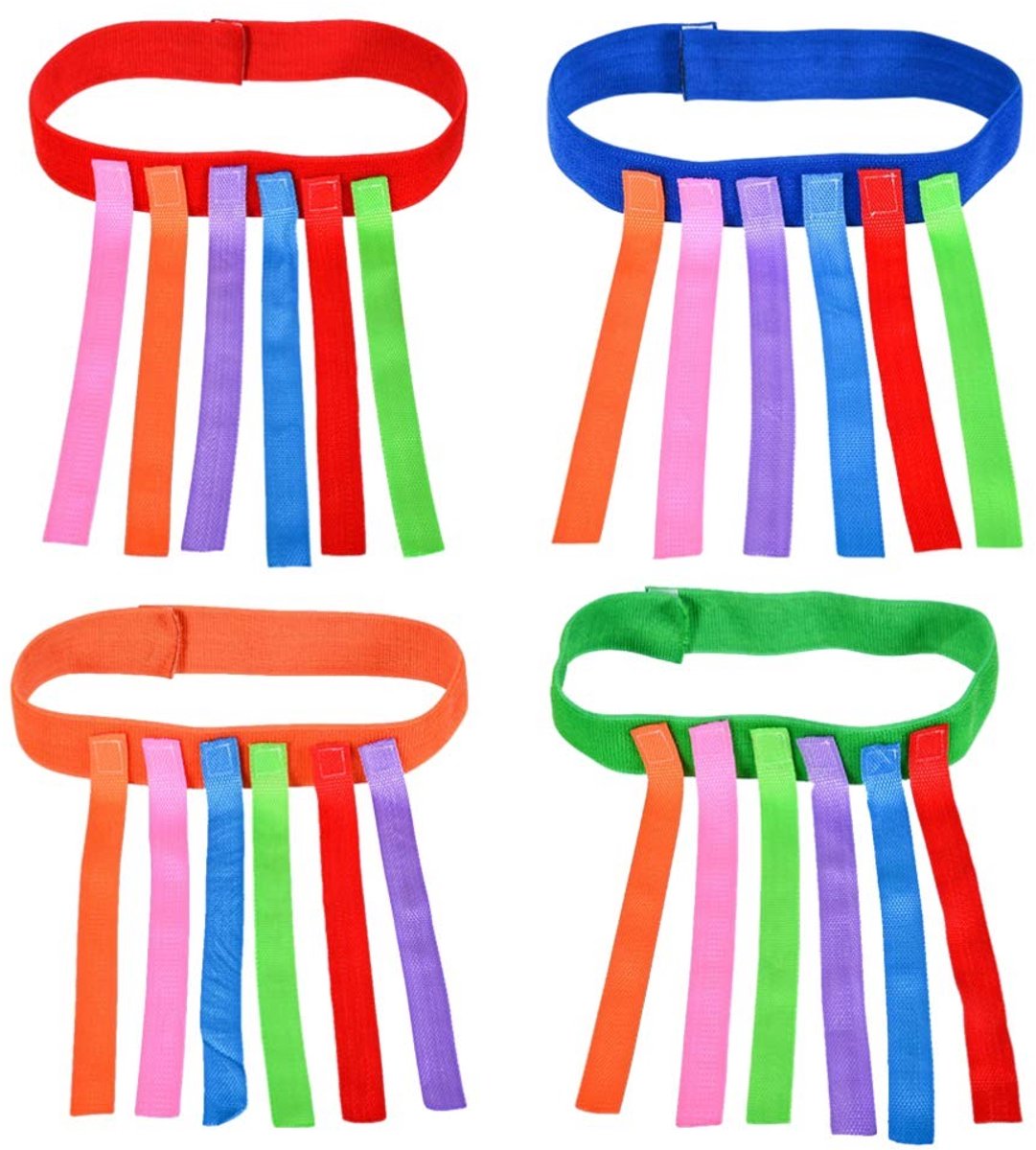 NTH products- Trekstaartspel 4 Stuks - Slijtvast Oxford-doek - Snelheidstraining - Speelgoed voor Meisjes/Jongens - Visuele Ontwikkeling - Kleurrijke Haaklussen - Kinderspel
