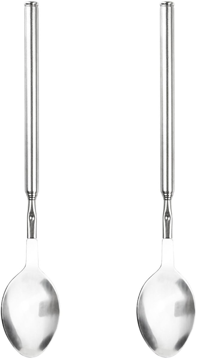 MTTproducts- Telescopische Lepel 63 cm - Roestvrij Staal - Uittrekbaar - Grill Keukenaccessoire - Barbecue - Tafelgerei - Opvouwbare Lepel