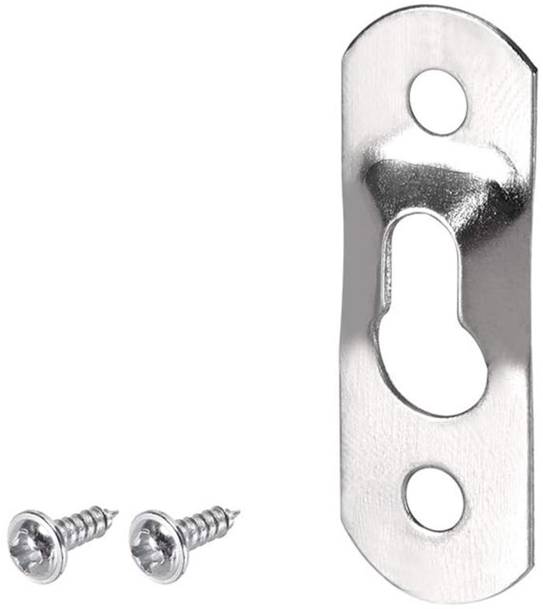 MTTproducts- Fotohangers 100 stuks - Zware Fotohangers - Ophanghaken voor Wanddecoratie - Roestbestendig Ijzer - Sleutelgat Bevestiging - Eenvoudig te Installeren