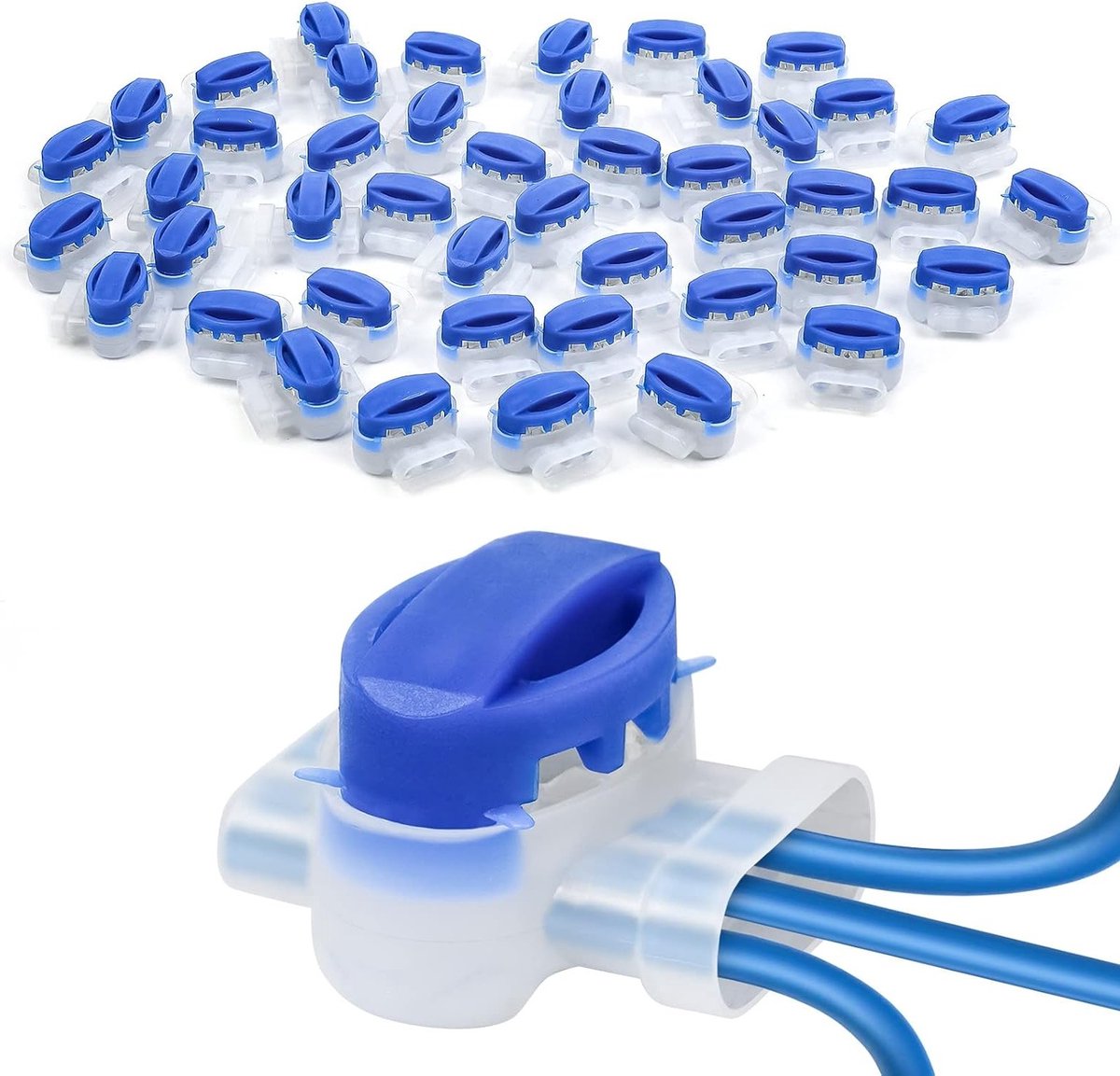 Connectors - Waterproof Cable Clips - 45 Pack - Gel Accessories voor Robotic Lawnmower - Terminal Clips - Kabelclips - Extension Limit Cable