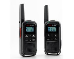TechSide TS-T3 Go PMR446 Walkie Talkie – 16 Kanalen, 10 km Bereik, USB-C Opladen & LED Zaklamp (Set van 2)
