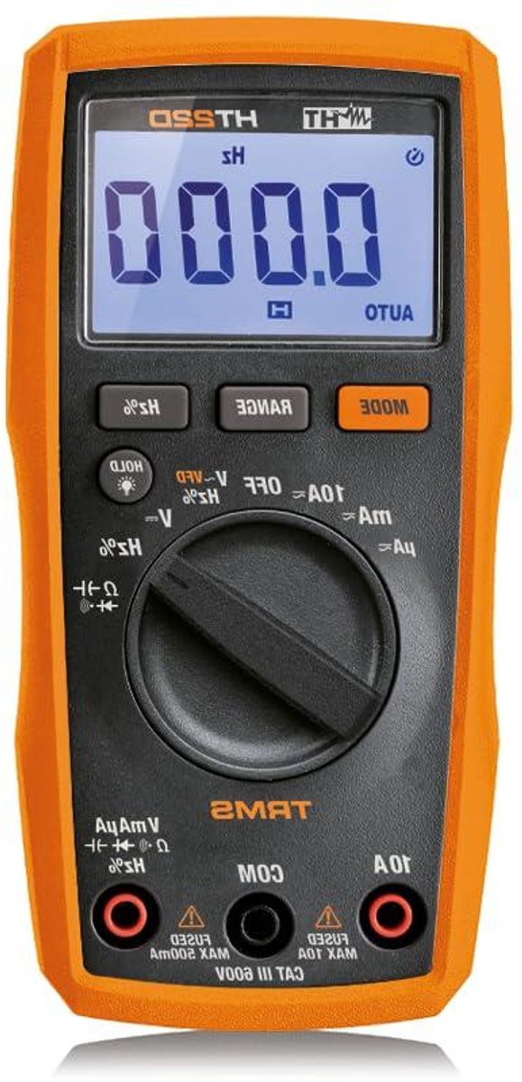 Digitale Multimeter - Spanning Tester - Elektrische Metingen - VFD Functie - 600 Volt - Oranje