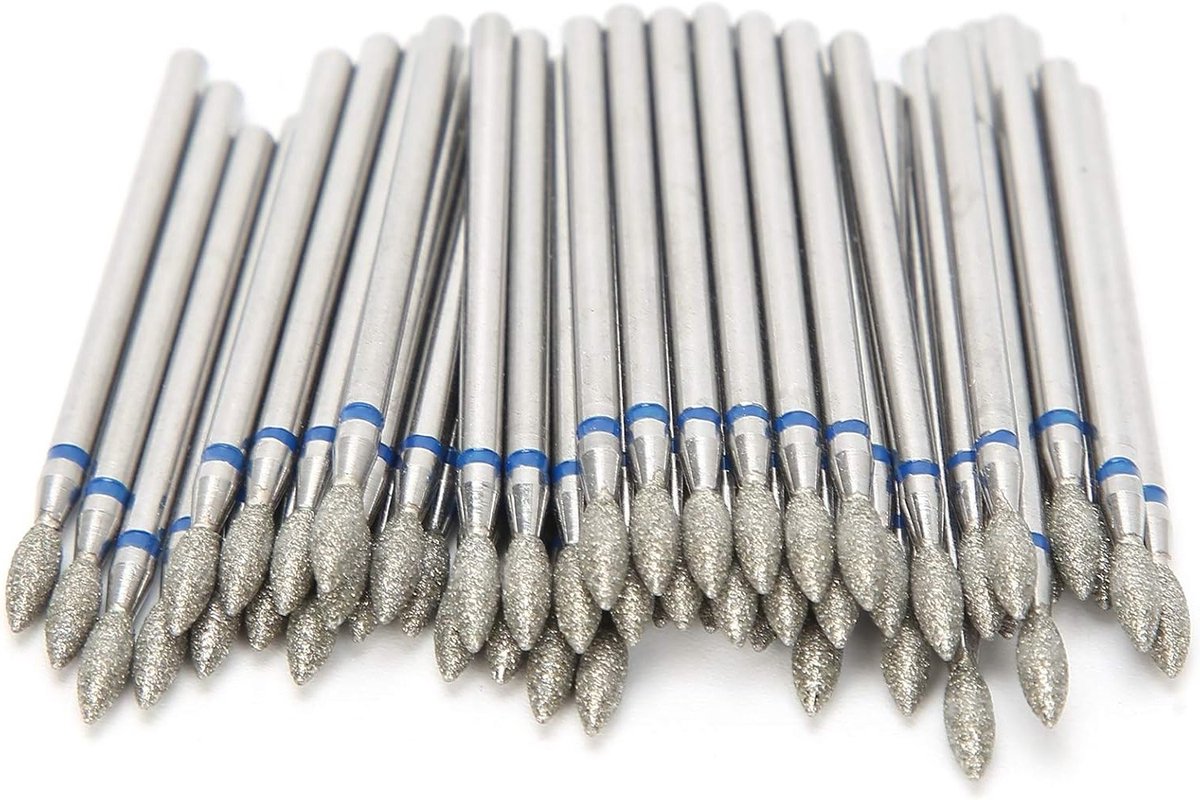 50 Stuks Vijl Bits voor Nagels - Professionele Nagelverzorging en Manicure Gereedschap voor Acrylnagels en Dode Huid Verwijdering