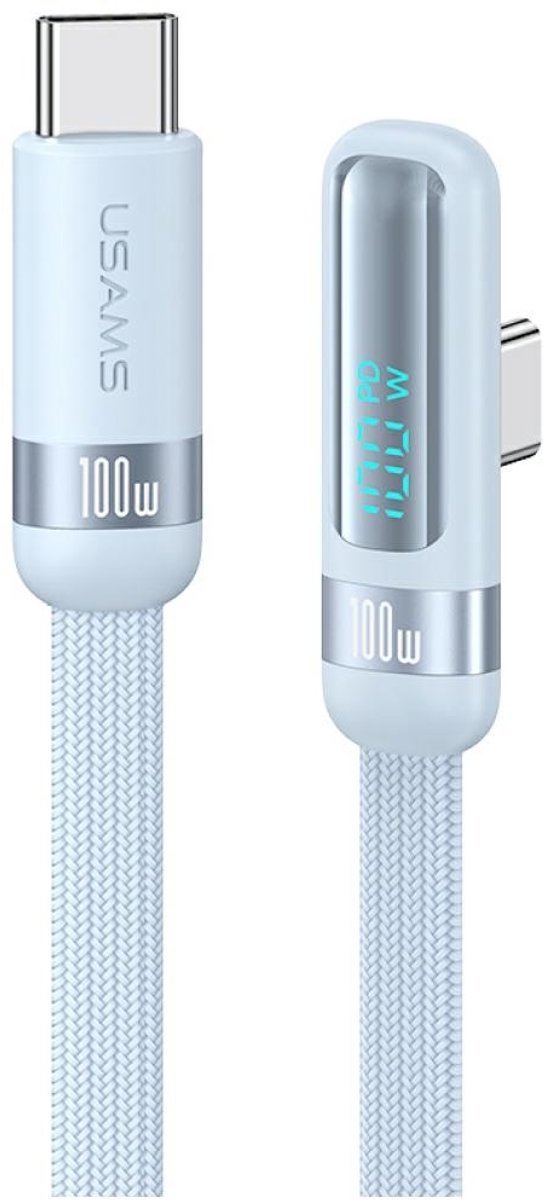Usams Usb-C-Kabel 100W Pd 1,2M Voor Macbook Pro En Telefoons Met Snelle Laadfunctie
