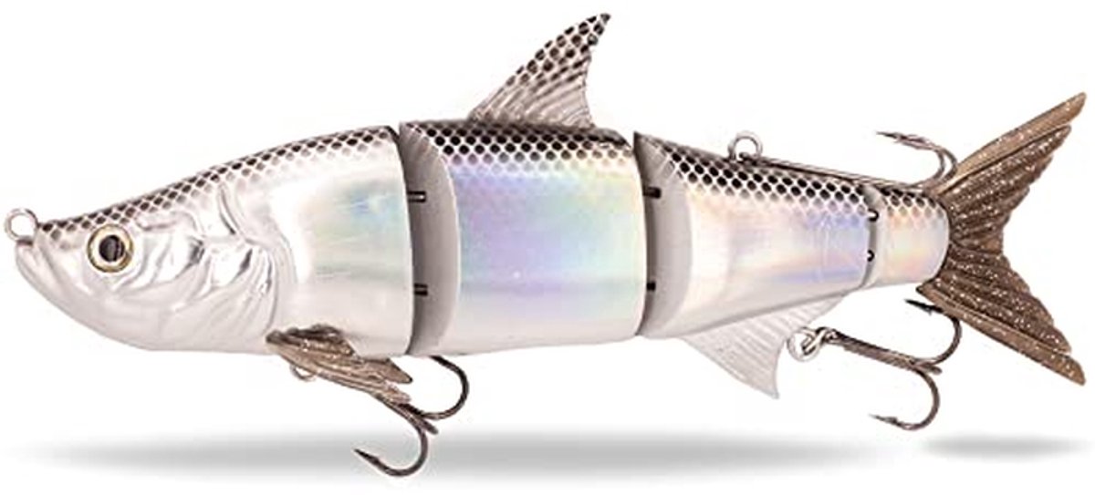 Groot XL Swimbait voor Rooivissen - Magnetisch Top Hook Systeem, Duikdiepte 2-5m, 27cm