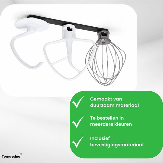 kitchenaid Mixkoppen houder - KitchenAid-mixerhouder - zwart - kitchen aid - kitchenaid accesoires - zelfklevend van KitchenAid — afbeelding 5