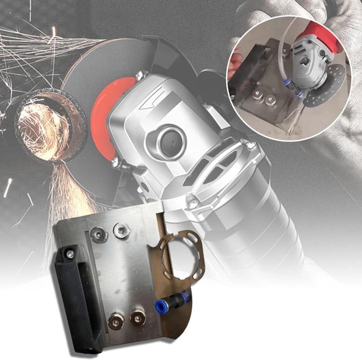 Hoekgeleidingsapparaat Tegels - Afschuiningsgereedschap - Nauwkeurig Snijden - 45 Graden Hoek - 1-4 mm Breedte - Aluminiumkleur