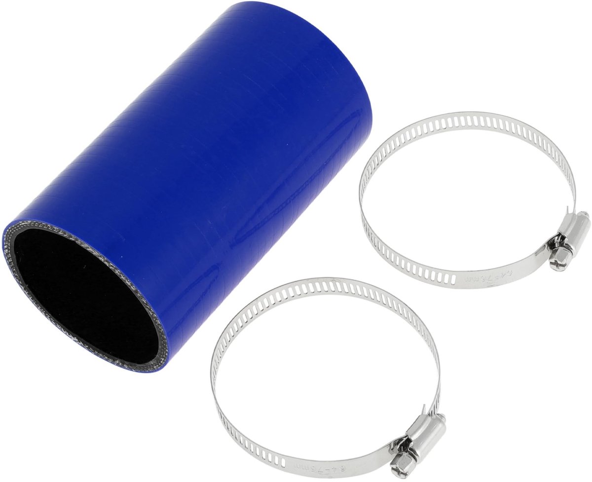 Cosensi- Silicone Hose 63 mm ID - 127 mm Lengte - Hoogtemperatuurbestendig - Multilaags - Universele Koelvloeistofslang - Blauw/Zwart - Schokbestendig