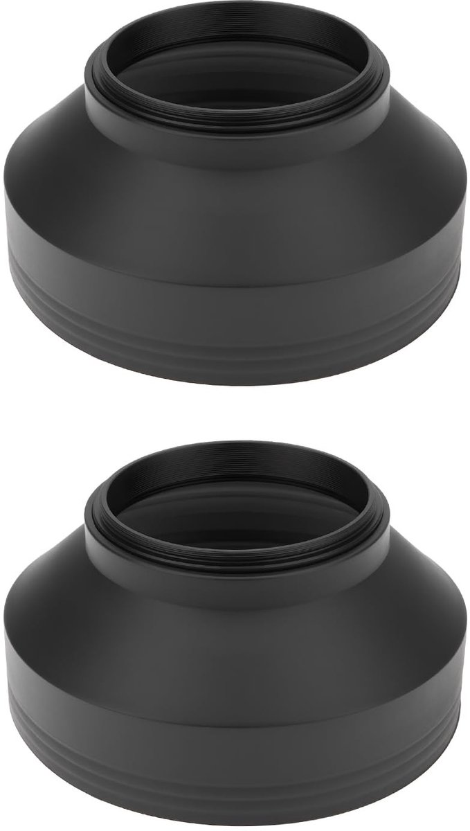 Cosensi- Rubberen Kap 3-traps Inklapbaar - 55mm Schroefdraad - Verstelbaar - Schokabsorberend - Lichtgewicht - Duurzaam Rubber - Lenskap