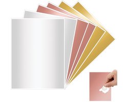 Cosensi- Kraskaarten 6 Stuks - Gouden Ticket Coupon - DIY Stickers - Scratch Stickers voor Feestdagen - Creatieve Kaarten - Zelfklevend - Scratchstickers