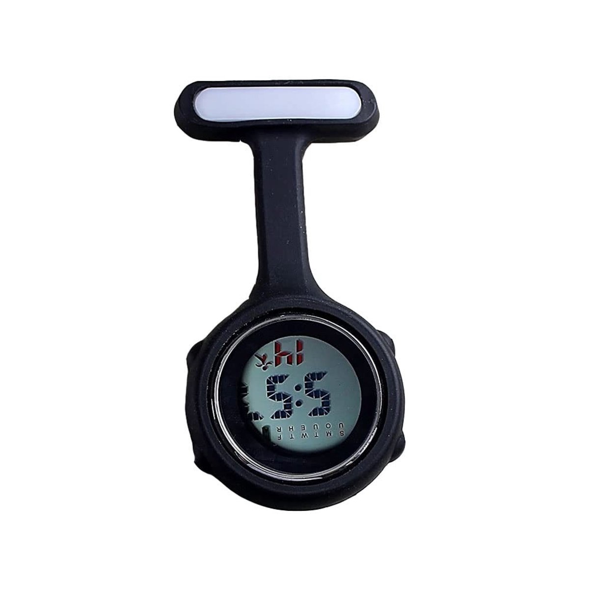 Cosensi- Verpleegster Horloge - Digitale Fob - Waterdicht - Siliconen Horlogeband - Zusterhorloge met Clip - Helder Glas - Nachtverlichting - Medisch Horloge