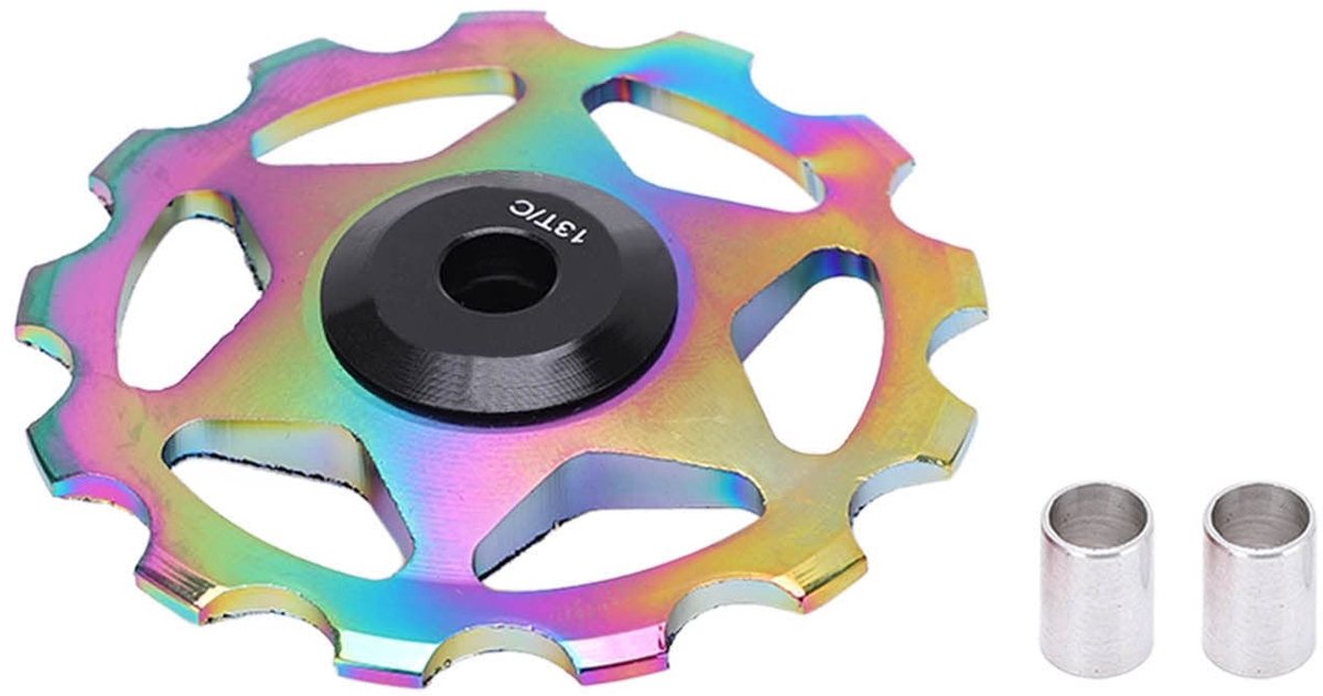 Cosensi- Schakelmechanisme 13T - Fiets-schakelriemschijf - Aluminiumlegering - Verzegd lagerwiel - Lichtgewicht 24 gram - Verbeterde prestaties - Derailleurrol