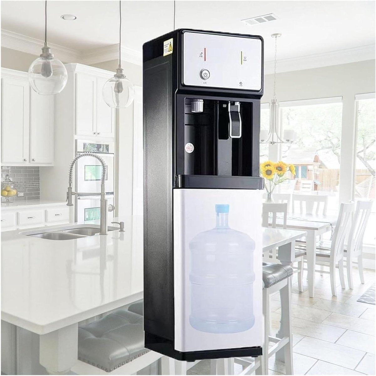 Waterkoeler Onderlader - Waterdispenser Heet Koud - Direct Drinken - Fles Lading Onder - 105 x 31 x 31 cm