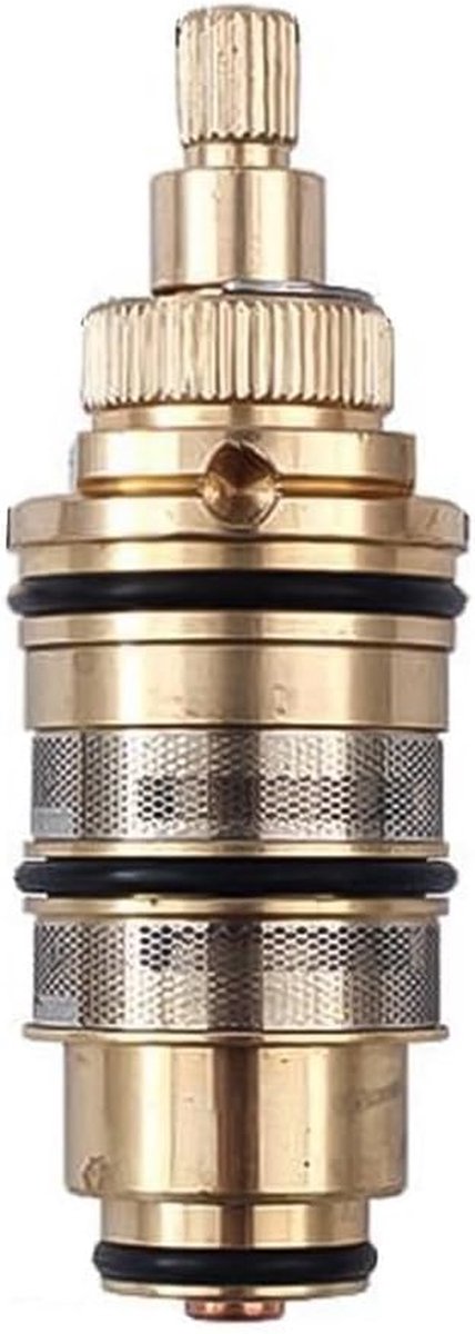Thermostatische Cartridge - Douchekraan Onderdeel - Douche Temperatuur - Precisie Koperen Spoel - 1.27 cm Draad - Goud