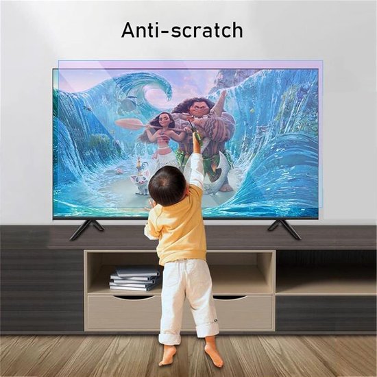 55-inch tv-schermbeschermer, anti-blauw licht anti-reflectie tv-beschermfilm, vermindering van straling Bescherm ogen voor LCD LED OLED QLED 4K HDTV-schermen — afbeelding 2