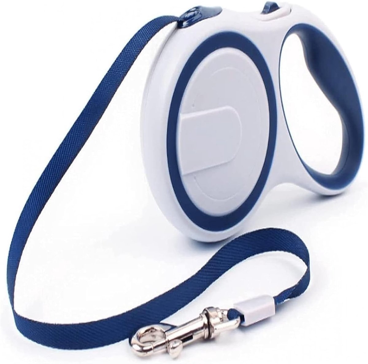 Intrekbare Hondenriem - Rolriem Honden - Comfortabel Wandelen - Robuust Vergrendelingssysteem - 5 Meter Lengte - Blauw