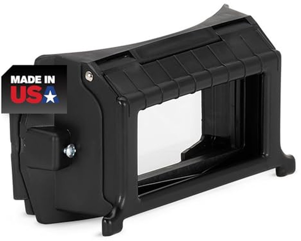 Lashelm Flip Front Adapter voor Lasveiligheid - Duurzaam Nylon, Unisex, Zwart