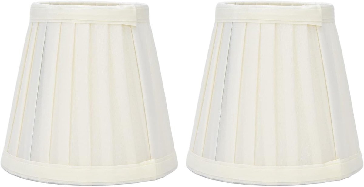Dubbele Lampenkappen - Wandlamp Decoratie - Sfeerverlichting Creëren - Clip-on Installatie - 2 Stuks - Stofbruin
