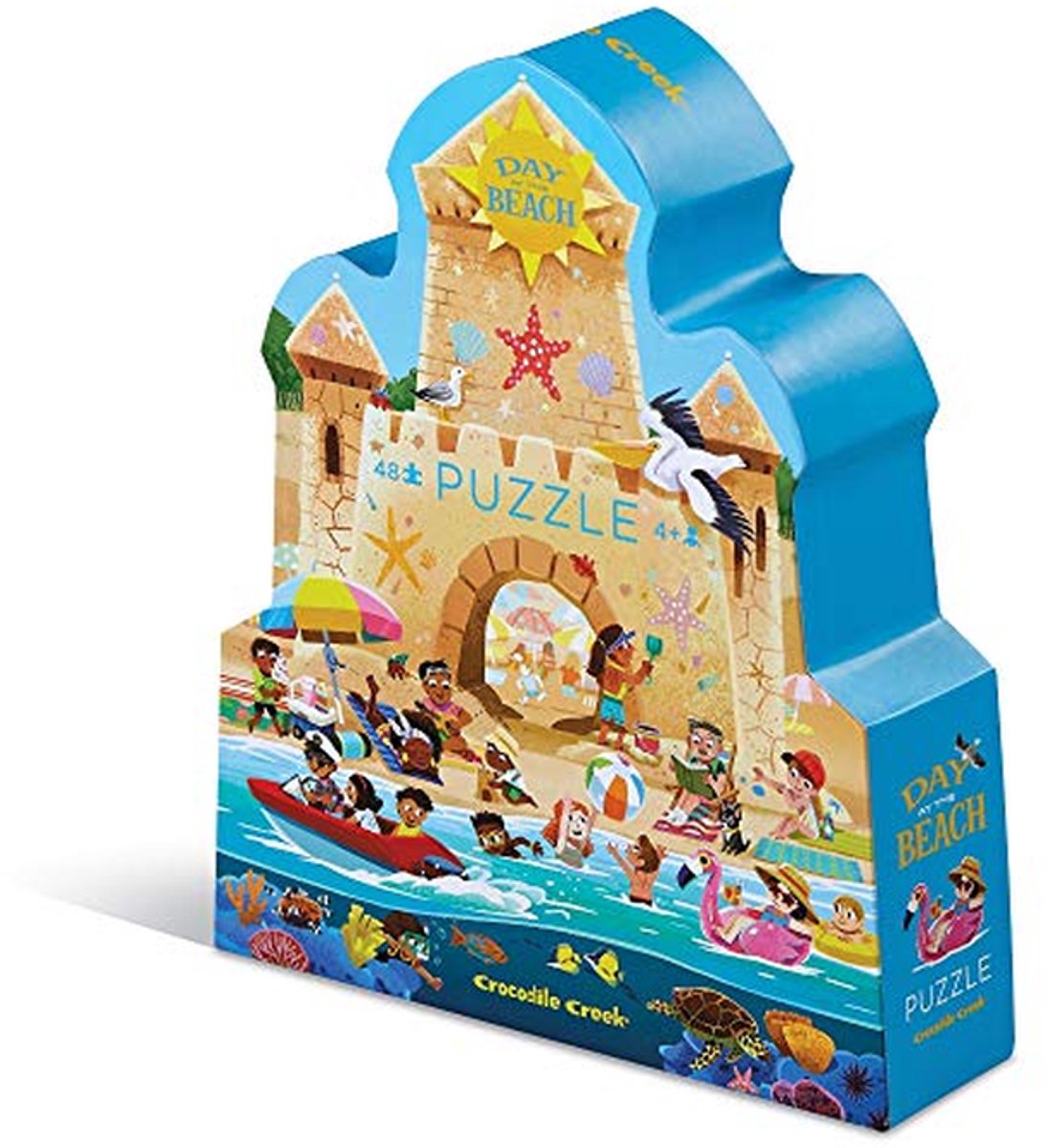 Puzzels voor Kinderen - Dagje aan het Strand - 48 Stuks