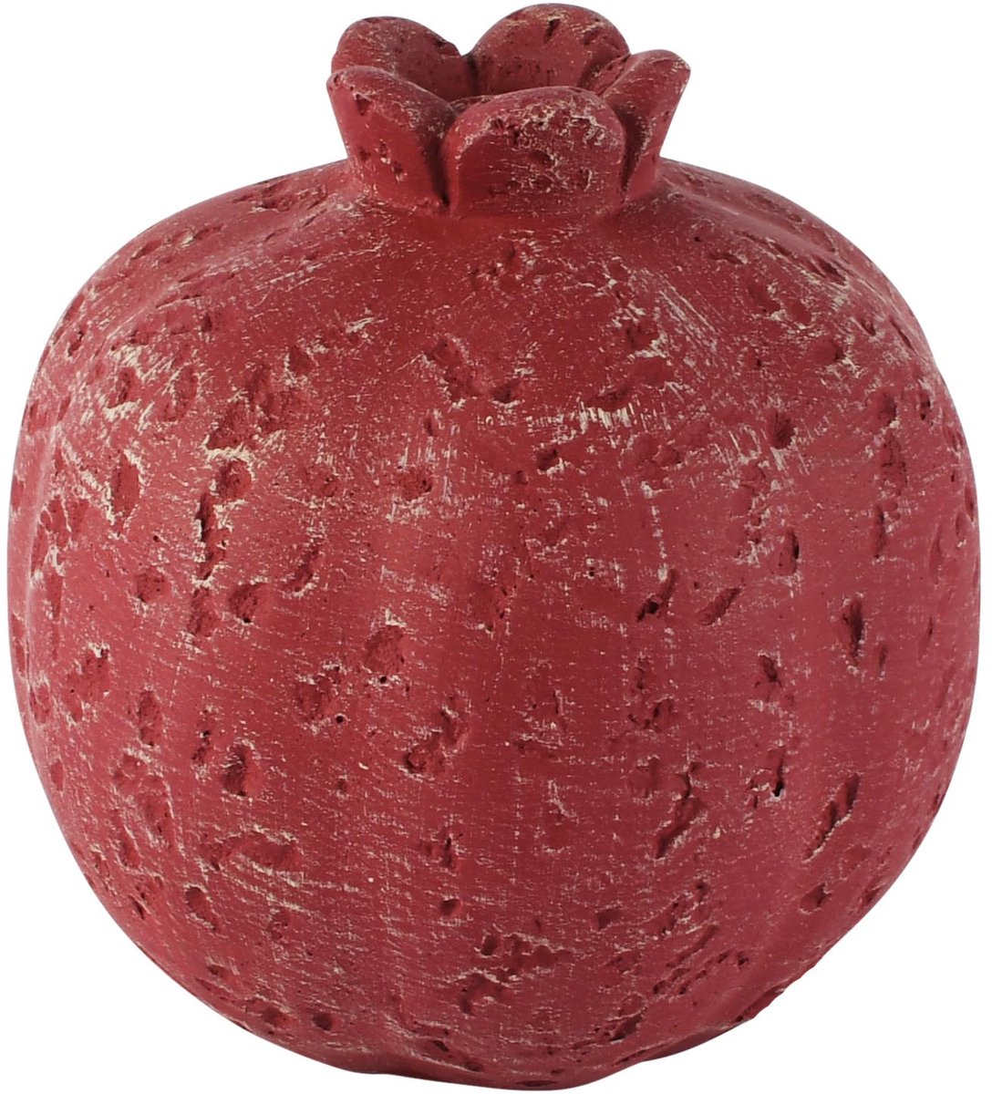 Dekoratief | Deco granaatappel, rood, cement, 12x12x13cm | A265158