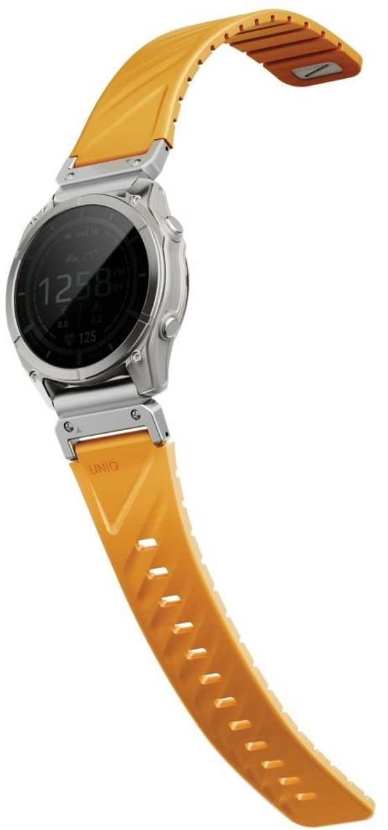 Uniq Banddoorvoer Voor Garmin 26Mm Fluor Smart-Fit Oranje Duurzaam Voor In De Les