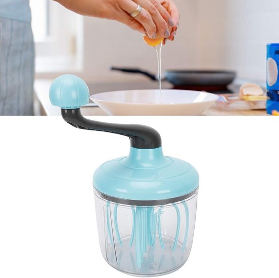 Room Mixer - Slagroommaker - Keuken Gebruik - Gear Rotatie Design - 24.5x13.5cm - Groen — afbeelding 5