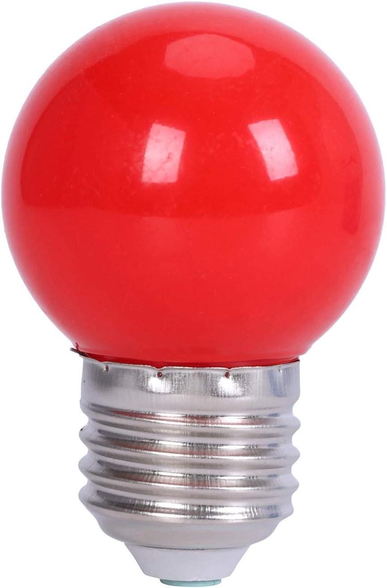 Energiebesparende Lamp - Globe Light - Sfeerverlichting Creëren - Extreem Laag Verbruik - E27 Fitting - Rood