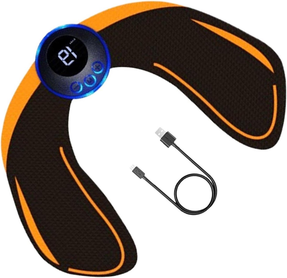 Bil Trainer - Spier Stimulator - Fitness Workout - 19 Modi Instellingen - 25.5x20.5 cm - Zwart