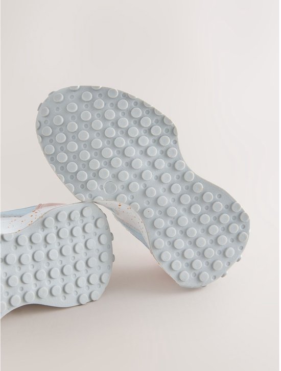 Next - Meisjes - Sneakers met klittenbandsluiting en elastische veters - Wit