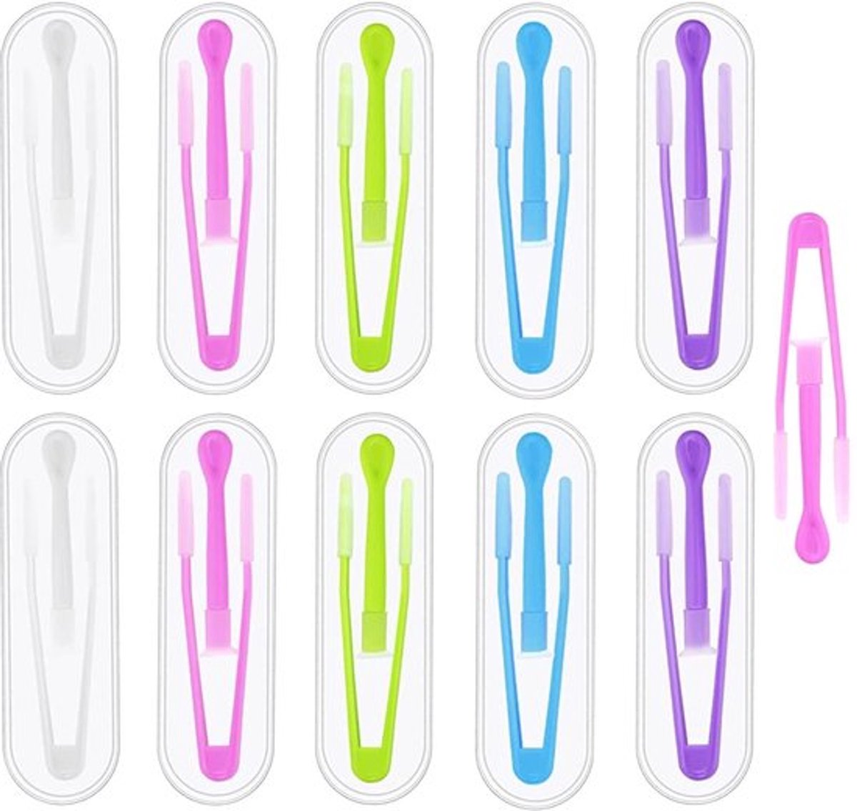 10 Stuks Contactlens Applicator Contactlens Pincet Zuignap Stick Invoeger Verwijderaar Contactlens Handlers Contactlens Verwijder Tool Contactlens Applicator voor Reizen en Buitensporten