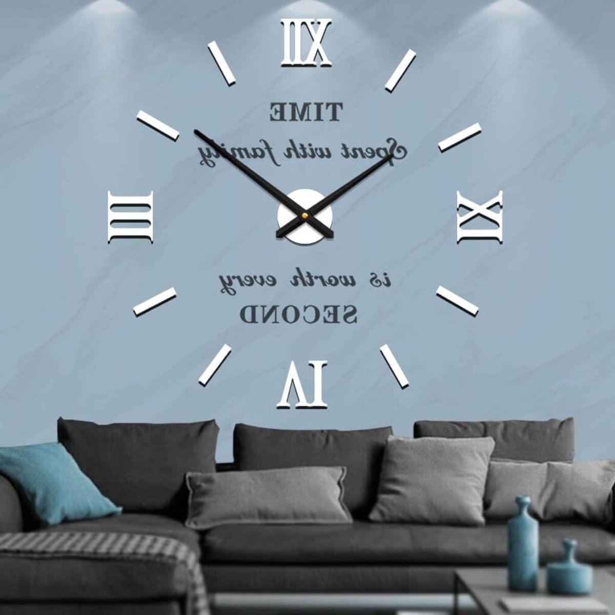 Stijlvolle wandklok voor ouderen - Modern design, wit, gemakkelijk af te lezen en tijdloos decoratief