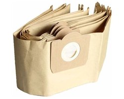 Stofzakken Geschikt voor Kärcher WD3 stofzuigers, 5-pack rechte stofzakken, Geschikt voor de modellen Kärcher WD3, WD 3 Premium, WD3200, WD3500P, A2204, A2204, A2534 en SE4001.