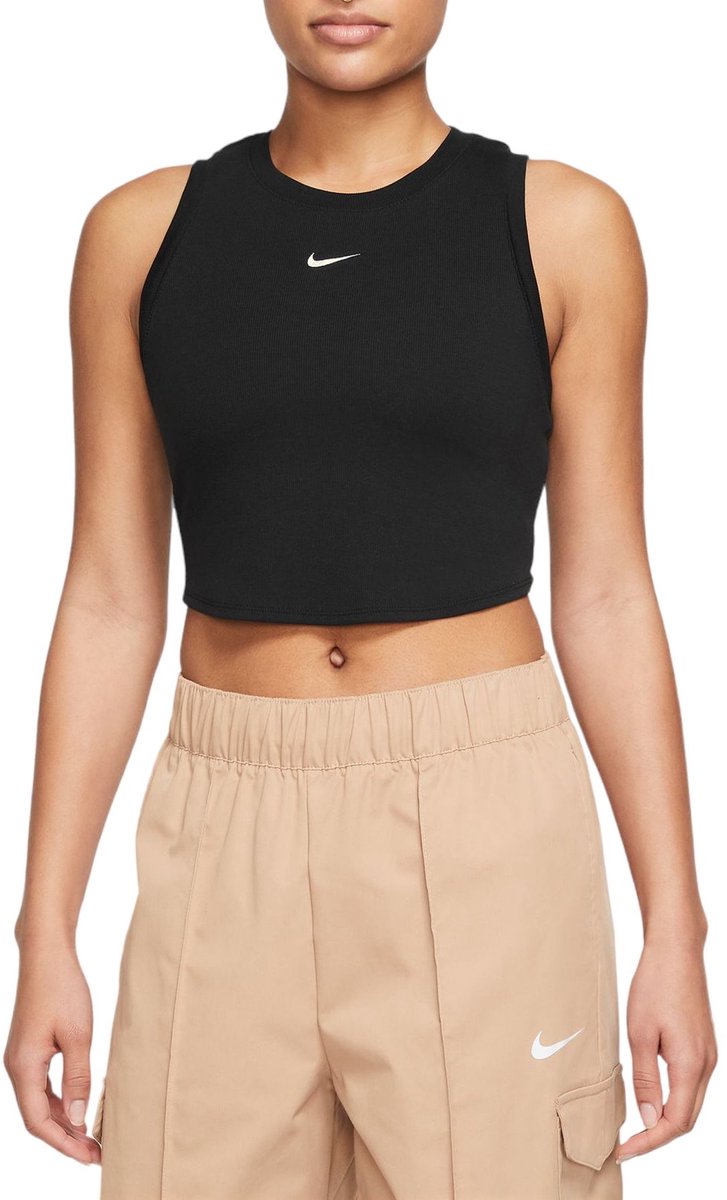 NIKE Sportswear Essentials Women’s Crop Top Tank Top Zomer topje Zwart